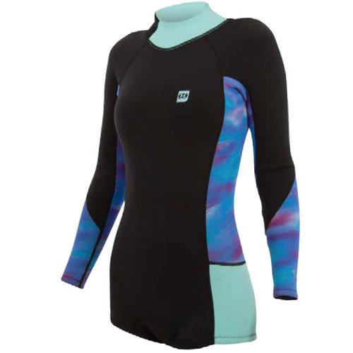 Jetpilot Bec Ascent 2mm L/S Springsuit Womens Pink/Blue - 12