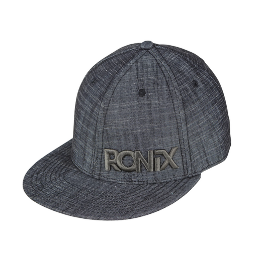Ronix Forrester Fitted Hat Black Denim 7 5/8"