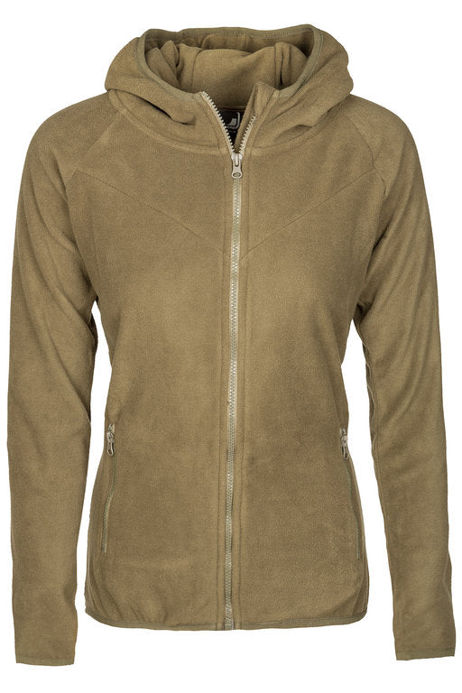 HP Fleece Zip Hood Girl - M olive