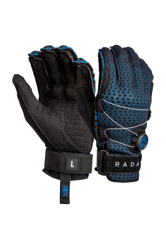 2024 Radar Vapor-A BOA Inside-Out Glove - Black / True Blue Ariaprene