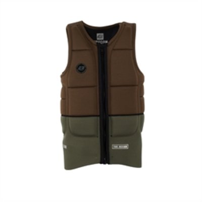 Jetpilot Recon Front Zip Comp Vest Tan/Army - Size M