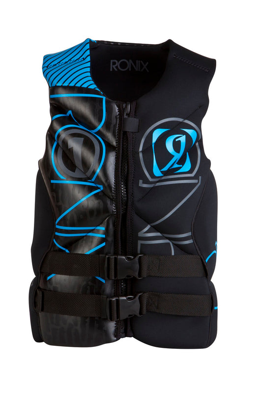 2013 Ronix - One Capella Front Zip CGA Life Vest Black/Azure M