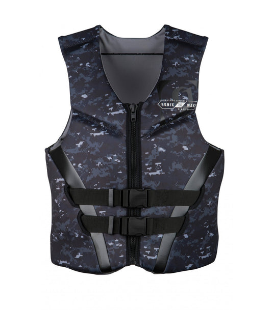Ronix Covert Front Zip CGA Life Vest - Black / Gold M