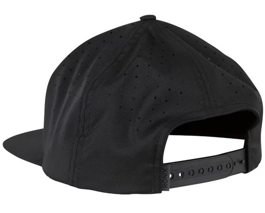 Ronix Tempest Perforated Snap Back Hat black